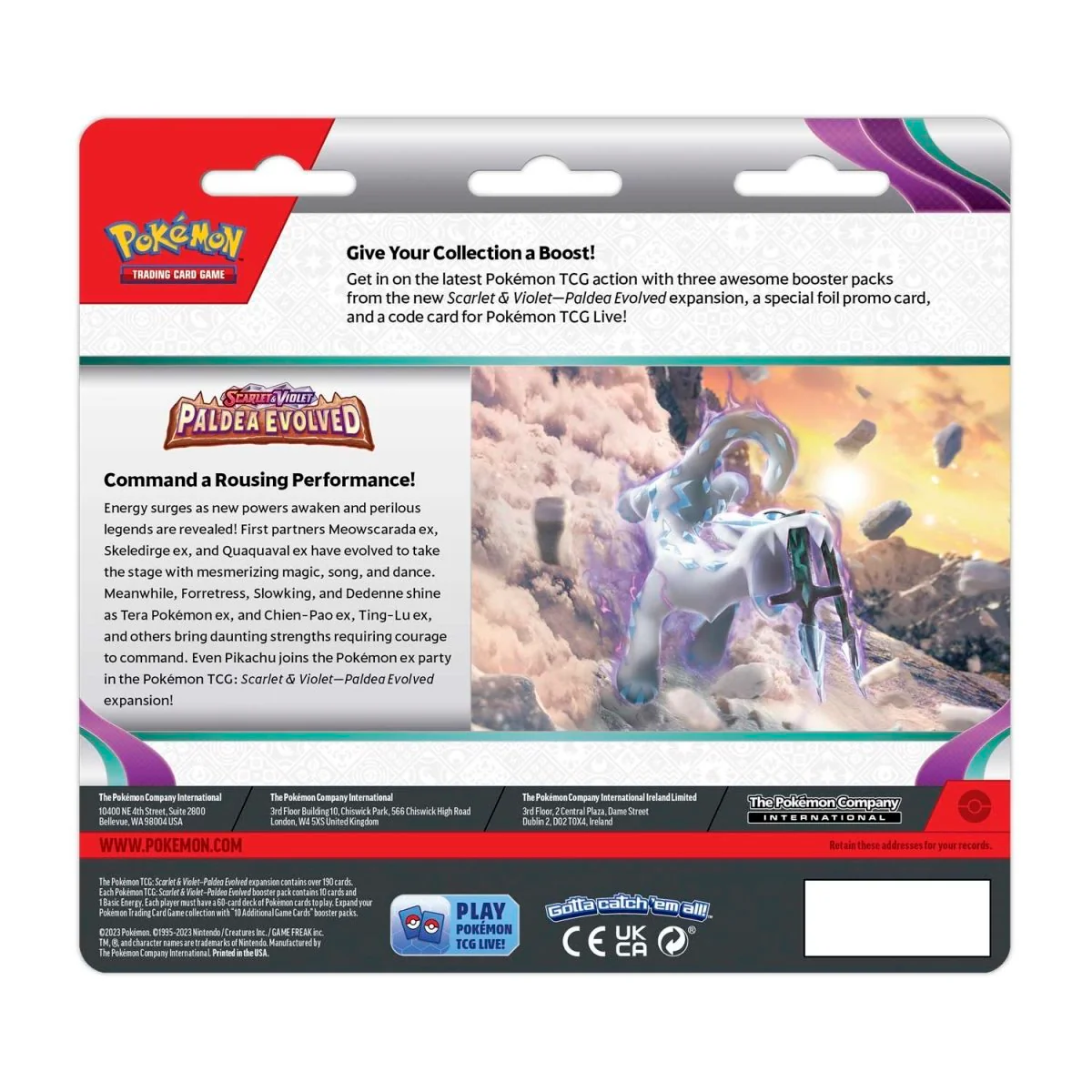 Paldea Evolved: 3-Pack Blister (Random Variant) - Image 3